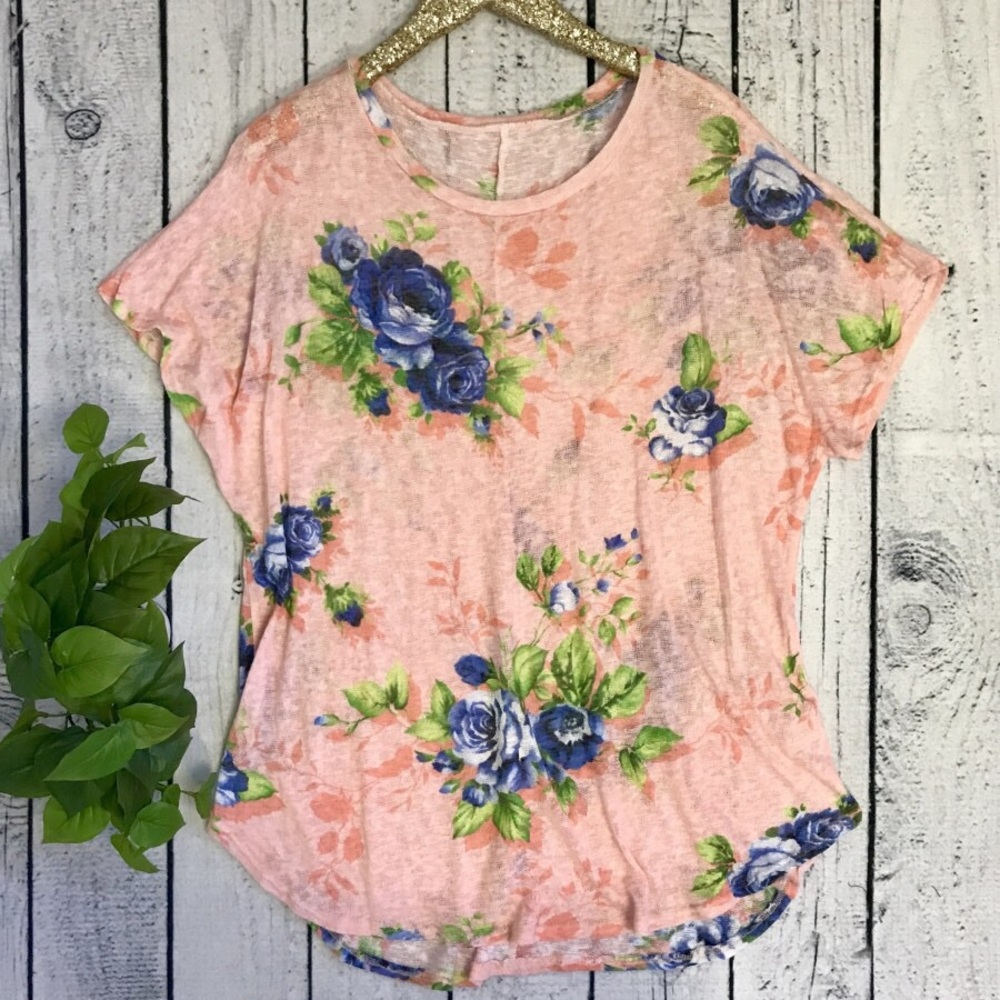 Floral Short Sleeve Tunic